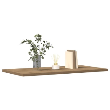 Rafturi de perete, 4 buc., stejar artizanal, 60x30x1,5 cm, lemn - Img 3
