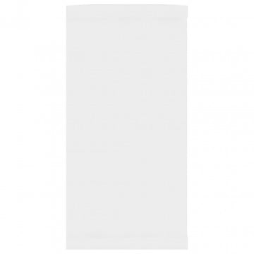 Rafturi de perete cub, 2 buc., alb, 100x15x30 cm, PAL - Img 7