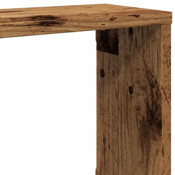 Rafturi de perete cub, 2 buc., lemn vechi, 100x15x30 cm, lemn - Img 7