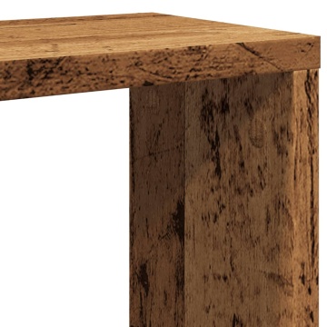 Rafturi de perete cub, 2 buc., lemn vechi, 30x15x30 cm lemn - Img 7