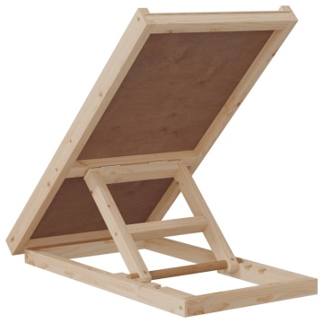 Rampă pentru câini, gri, 70x35 cm, lemn masiv de brad - Img 8