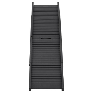 Rampă pliabilă pentru câini, negru, 153x40x12,5 cm, plastic - Img 3