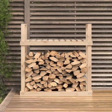 Rastel pentru lemne de foc, 110x35x108,5 cm, lemn masiv de pin - Img 3