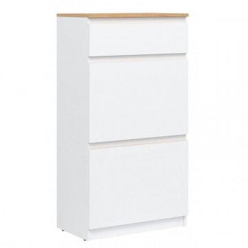 REMI Dulap pantofi 1S2P WHITE/OAK EVOKE - Img 5