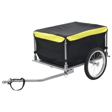 Remorcă de bicicletă, negru și galben, 65 kg - Img 1