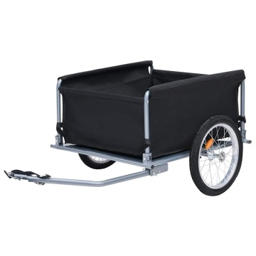 Remorcă pentru bicicletă, negru și gri, 65 kg - Img 2