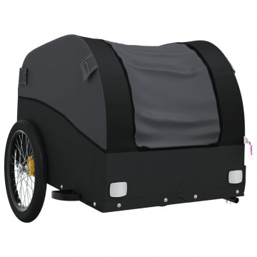 Remorcă pentru biciclete, negru, 45 kg, fier - Img 4