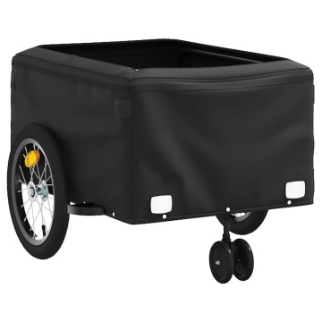 Remorcă pentru biciclete, negru și roșu, 45 kg, fier - Img 7