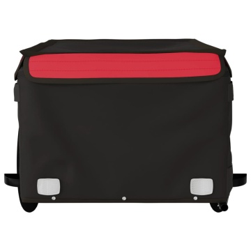 Remorcă pentru biciclete, negru și roșu, 45 kg, fier - Img 8