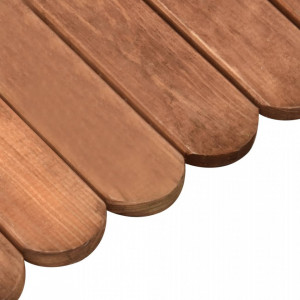 Rolă de bordură, maro, 120 cm, lemn de pin tratat - Img 4
