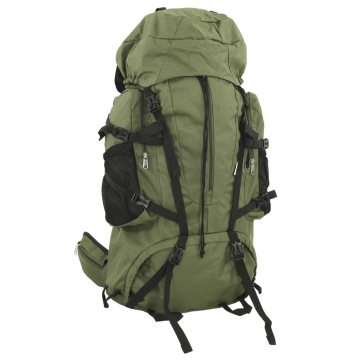 Rucsac de drumeție, verde kaki, 100 L, țesătură oxford - Img 1