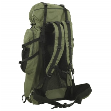 Rucsac de drumeție, verde kaki, 100 L, țesătură oxford - Img 3