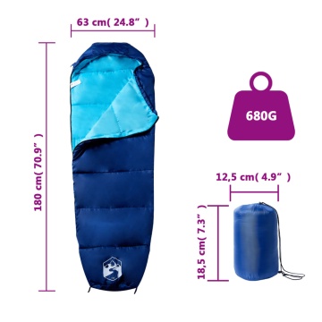 Sac de dormit tip mumie pentru adulți de camping, 3 anotimpuri - Img 5