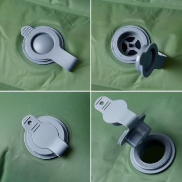Saltea de camping auto-gonflabilă, cu perne, 2 persoane, verde - Img 4