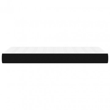 Saltea de pat cu arcuri, negru, 90x190x20 cm, textil - Img 4