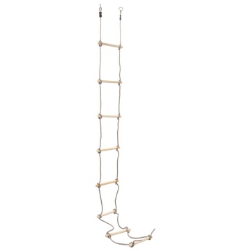 Scară din frânghie pentru copii, 290 cm, lemn - Img 2