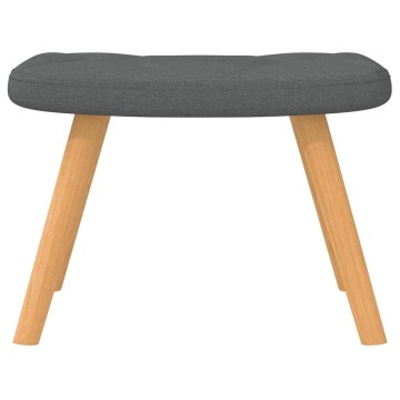 Scaun balansoar cu taburet, gri închis, textil - Img 7
