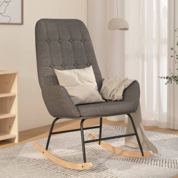 Scaun balansoar, gri deschis, material textil - Img 1
