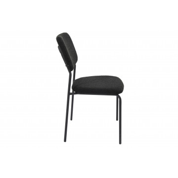 Scaun bucatarie, tapitat cu stofa, s-209, negru - Img 3