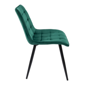 Scaun bucatarie tapitat S-214, Stofa, Verde - Img 2