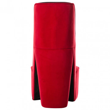 Scaun în formă de pantof cu toc, roșu, catifea - Img 7
