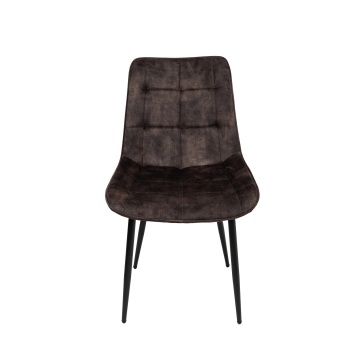 Scaun living HT1, stofa, maro inchis - Img 3