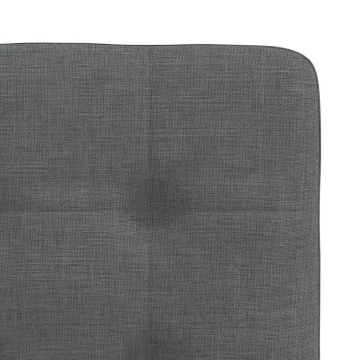 Scaune de sufragerie, 2 buc., gri închis, material textil - Img 6