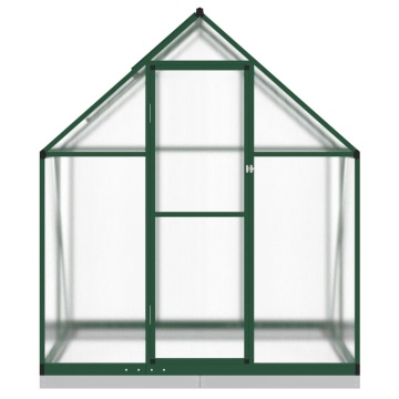 Sere cu cadru de bază, verde, 169x114x202 cm, aluminiu - Img 3