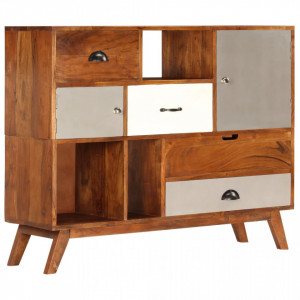Servantă, 115 x 35 x 86 cm, lemn masiv de acacia - Img 1