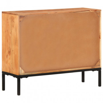 Servantă, 88x30x73 cm, lemn masiv de acacia - Img 7