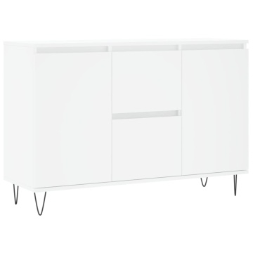 Servantă, alb, 104x35x70 cm, lemn prelucrat - Img 2