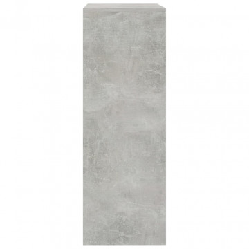 Servantă cu 6 sertare, gri beton, 50x34x96 cm, PAL - Img 6