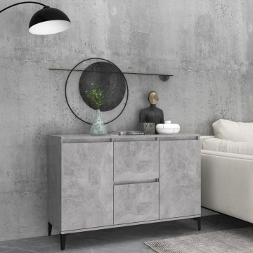 Servantă, gri beton, 104x35x70 cm, PAL - Img 1