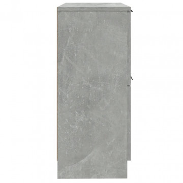 Servantă, gri beton, 30x30x70 cm, lemn compozit - Img 6
