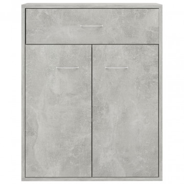 Servantă, gri beton, 60x30x75 cm, PAL - Img 6