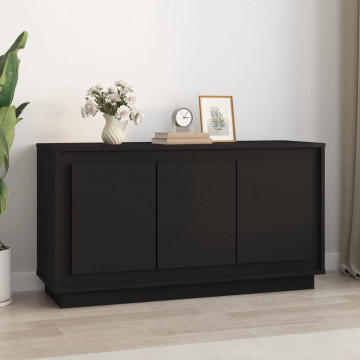 Servantă, negru, 102x35x55 cm, lemn prelucrat - Img 1