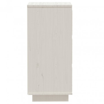Servante, 2 buc., alb, 32x34x75 cm, lemn masiv de pin - Img 8