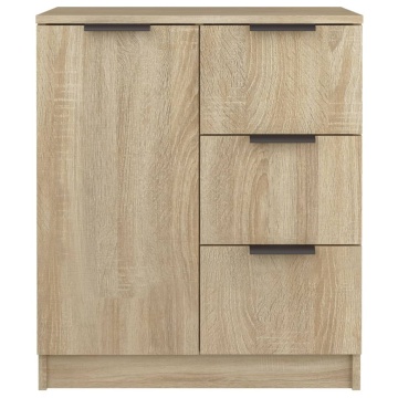 Servante, 2 buc., stejar sonoma, 60x30x70 cm, lemn prelucrat - Img 5