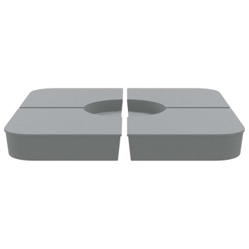Set bază de umbrelă soare 4 piese pentru suport cruce 100 kg PP - Img 3