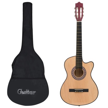 Set chitară acustică occidentală 12 piese, cu 6 corzi, 38 - Img 1