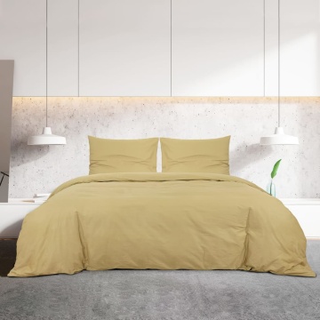 Set cu husă de pilotă, gri taupe, 200x220 cm, microfibră - Img 3
