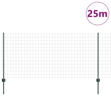 Set de Împrejmuire Grădină Set de 2 Verde Oțel 25 x 1 m Durabil - Img 3