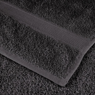 Set de prosoape premium 6 piese, antracit, 600 g/m² 100% bumbac - Img 7