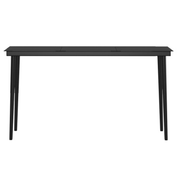 Set de servit masa pentru grădină, 5 piese, gri și negru - Img 5