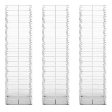 Set gabioane, 3 buc, sârmă galvanizată, 25 x 25 x 100 cm - Img 3