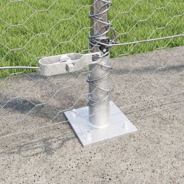 Set Gard Set de 2 Oțel galvanizat 25 x 1.5 m Durabil Set Gard - Img 4
