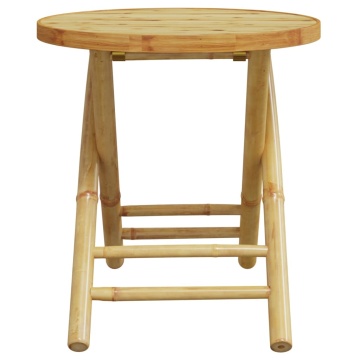 Set mobilier bistro, 3 piese, bambus - Img 5