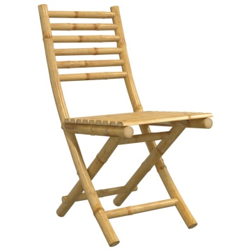 Set mobilier bistro, 3 piese, bambus - Img 6