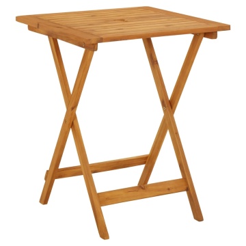 Set mobilier bistro, 3 piese, textil alb crem/lemn masiv - Img 8