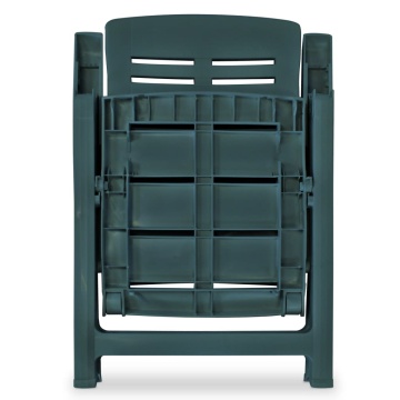 Set mobilier bistro, 3 piese, verde, plastic - Img 6